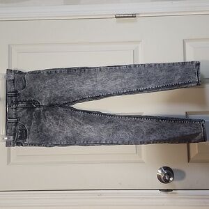 JORDACHE Girl Denim Jeans Size 14 Brushed Black Super Skinny
